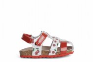 GEOX sandaalid, valged/punane, 22 suurus, B252RA-0HHQD-C0008
