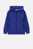COCCODRILLO hooded pullover with zipper GAMER BOY KIDS, blue, WC4132401GBK-014-110, 110 cm