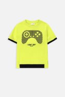 COCCODRILLO short sleeved t-shirt GAMER BOY KIDS, lime, WC4143201GBK-030-116, 116 cm