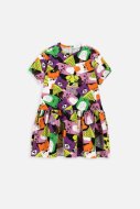 COCCODRILLO lühikeste varrukatega kleit JOYFUL PUNK KIDS, multicoloured, WC41201JPK-022-0