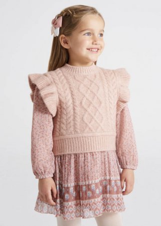 MAYORAL vest 6D, pink mix, 110 cm, 4313-17 4313-17 9
