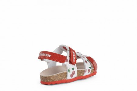 GEOX sandaalid, valged/punane, 26 suurus, B252RA-0HHQD-C0008 B252RA-0HHQD-C0008-2