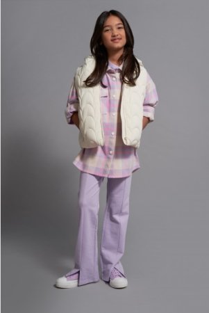 COCCODRILLO vest OUTERWEAR GIRL KIDS, ecru, WC4178101OGK-003- 
