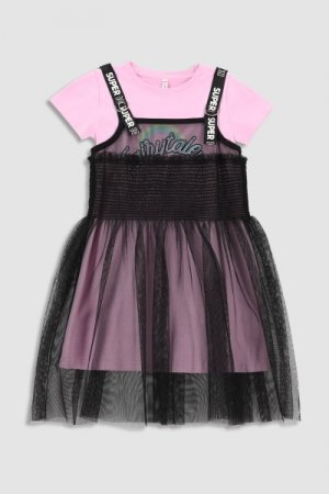 COCCODRILLO lühikeste varrukatega kleit DREAMER KIDS, roosa, WC3129202DRK-007 WC3129202DRK-007-098