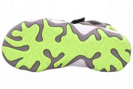 SUPERFIT sandaalid MIKE 3.0, must/rohelised, 26 suurus, 1-009470-0000 1-009470-0000 26