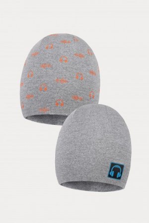 BROEL müts CHAN, hall/oranž, 50 cm CHAN, gray/orange, 5